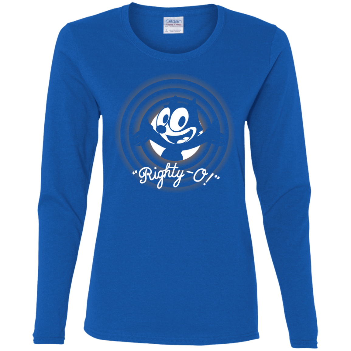 T-Shirts Royal / S Righty -O Women's Long Sleeve T-Shirt