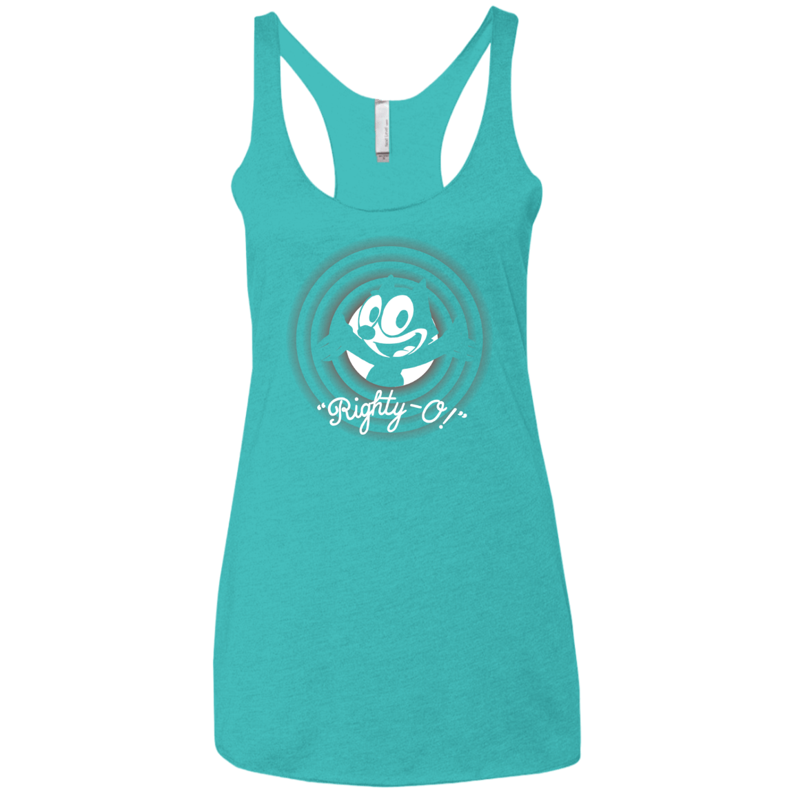T-Shirts Tahiti Blue / X-Small Righty -O Women's Triblend Racerback Tank