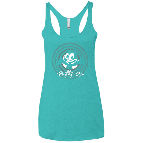 T-Shirts Tahiti Blue / X-Small Righty -O Women's Triblend Racerback Tank