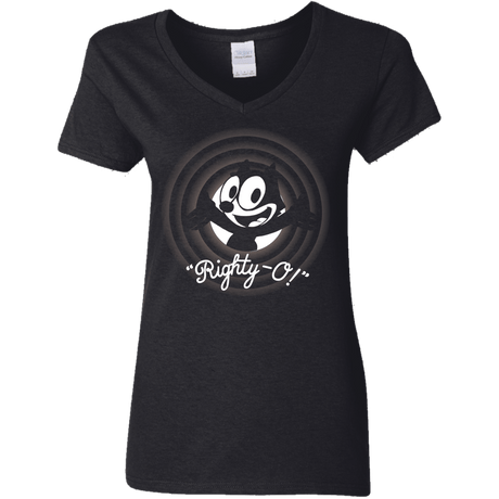 T-Shirts Black / S Righty -O Women's V-Neck T-Shirt