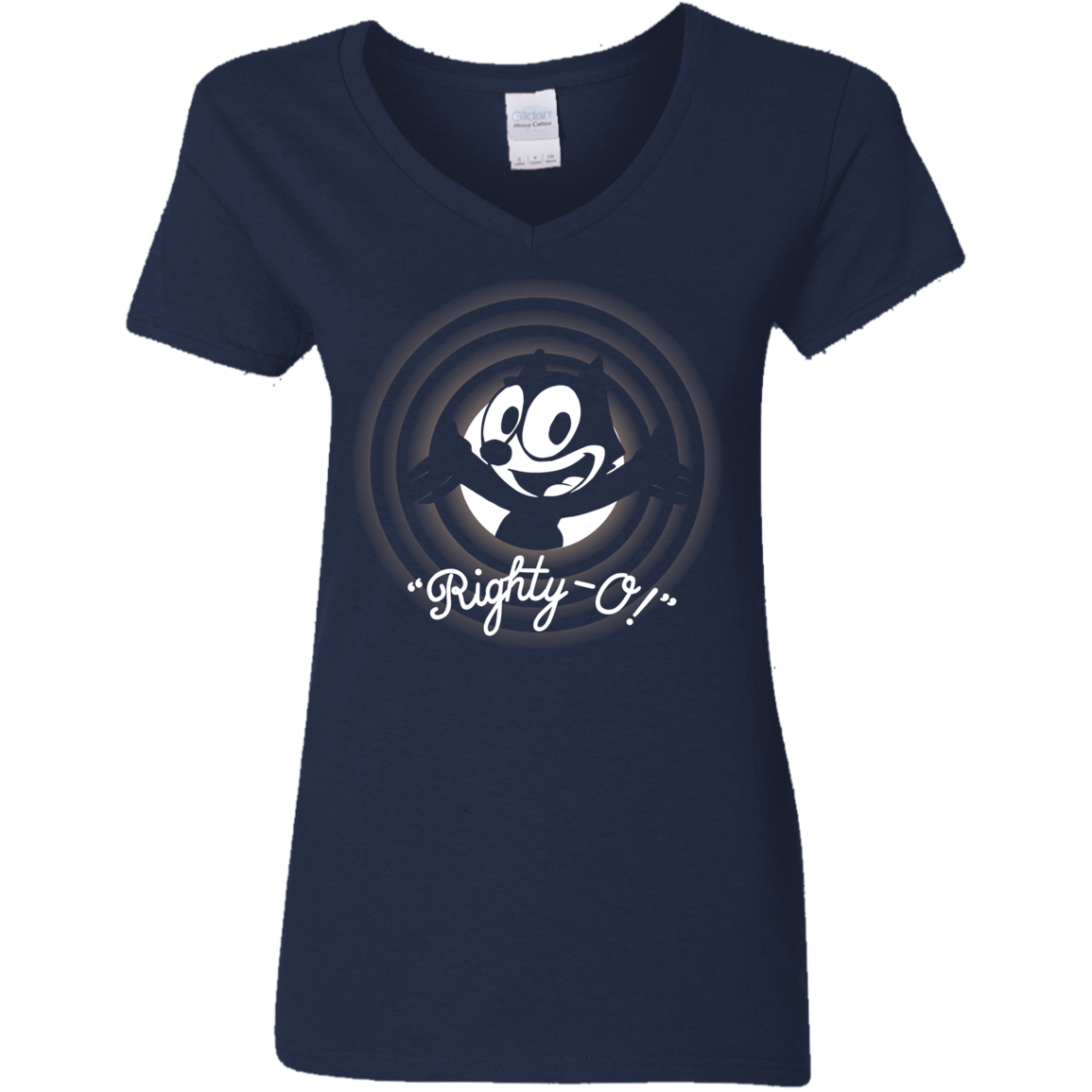 T-Shirts Navy / S Righty -O Women's V-Neck T-Shirt