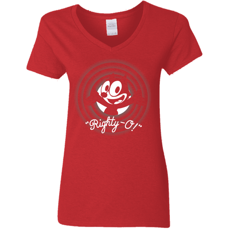 T-Shirts Red / S Righty -O Women's V-Neck T-Shirt