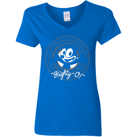 T-Shirts Royal / S Righty -O Women's V-Neck T-Shirt