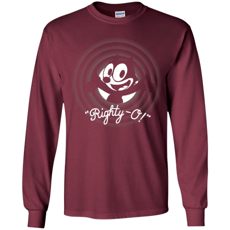 T-Shirts Maroon / YS Righty -O Youth Long Sleeve T-Shirt