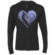 T-Shirts Vintage Black / X-Small RIKUS HEART Triblend Long Sleeve Hoodie Tee
