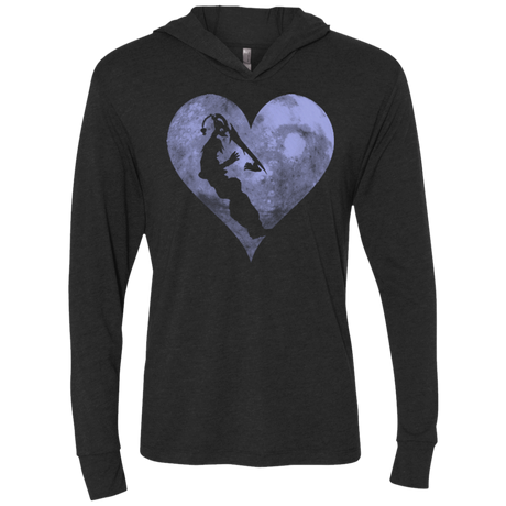 T-Shirts Vintage Black / X-Small RIKUS HEART Triblend Long Sleeve Hoodie Tee