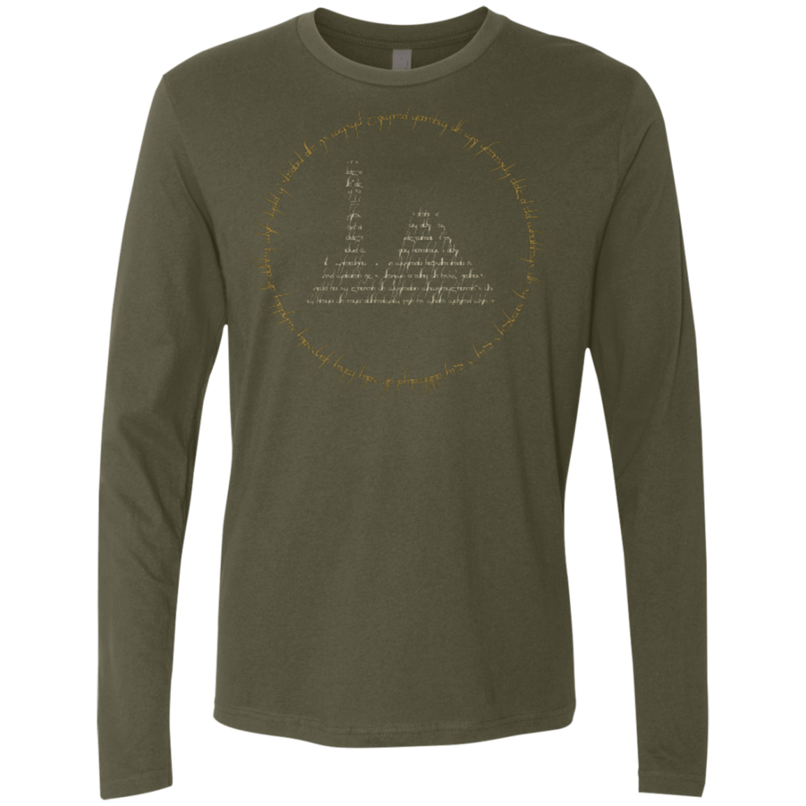 T-Shirts Military Green / Small Ring Men's Premium Long Sleeve