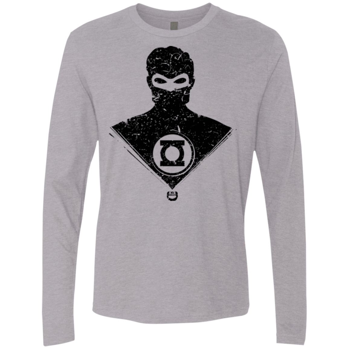 T-Shirts Heather Grey / Small Ring Shadow Men's Premium Long Sleeve