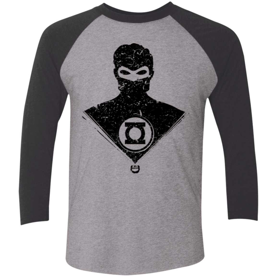 T-Shirts Premium Heather/ Vintage Black / X-Small Ring Shadow Men's Triblend 3/4 Sleeve