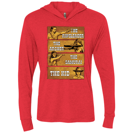 T-Shirts Vintage Red / X-Small Ringleader Triblend Long Sleeve Hoodie Tee