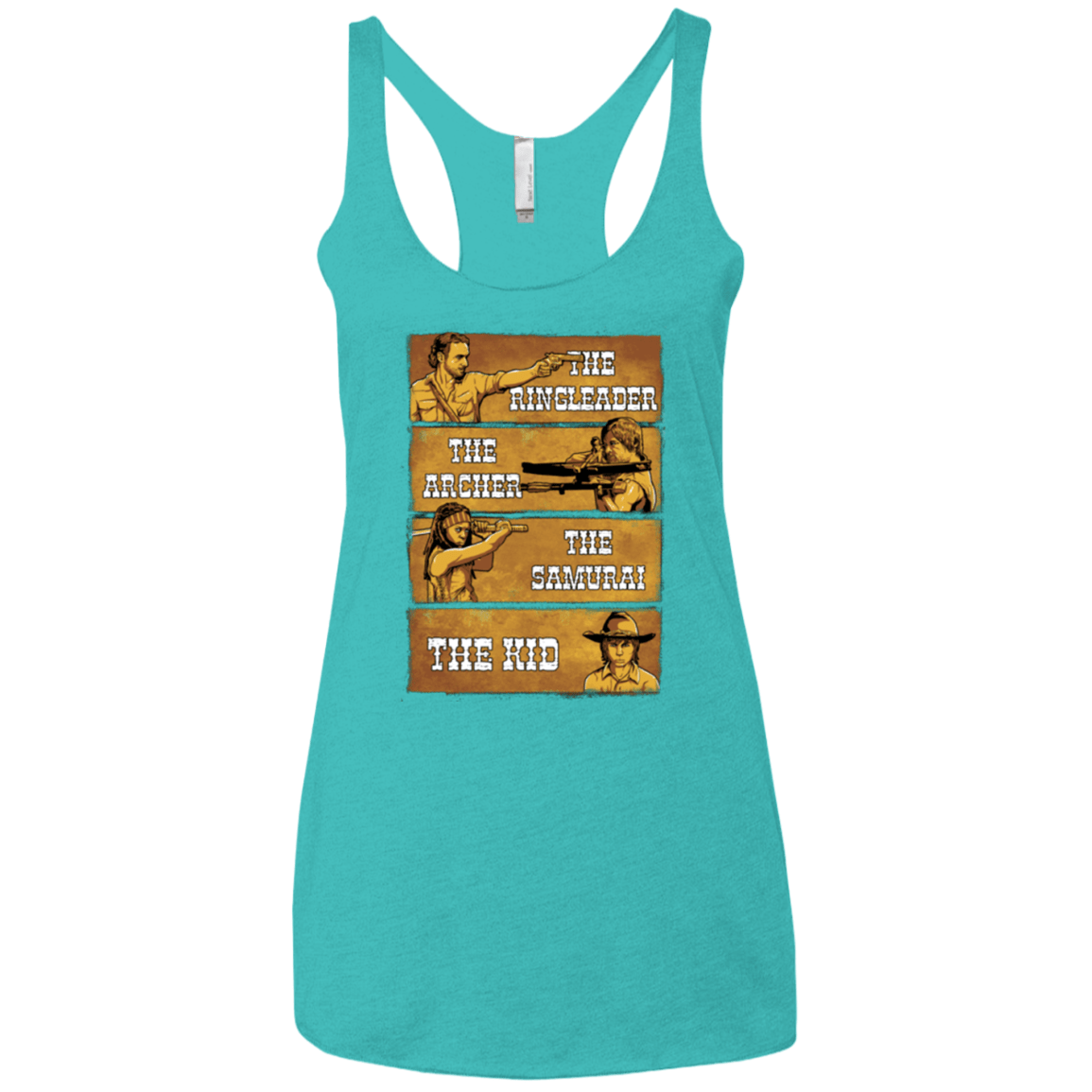 T-Shirts Tahiti Blue / X-Small Ringleader Women's Triblend Racerback Tank
