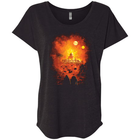 T-Shirts Vintage Black / X-Small Rise From The Ashes Triblend Dolman Sleeve