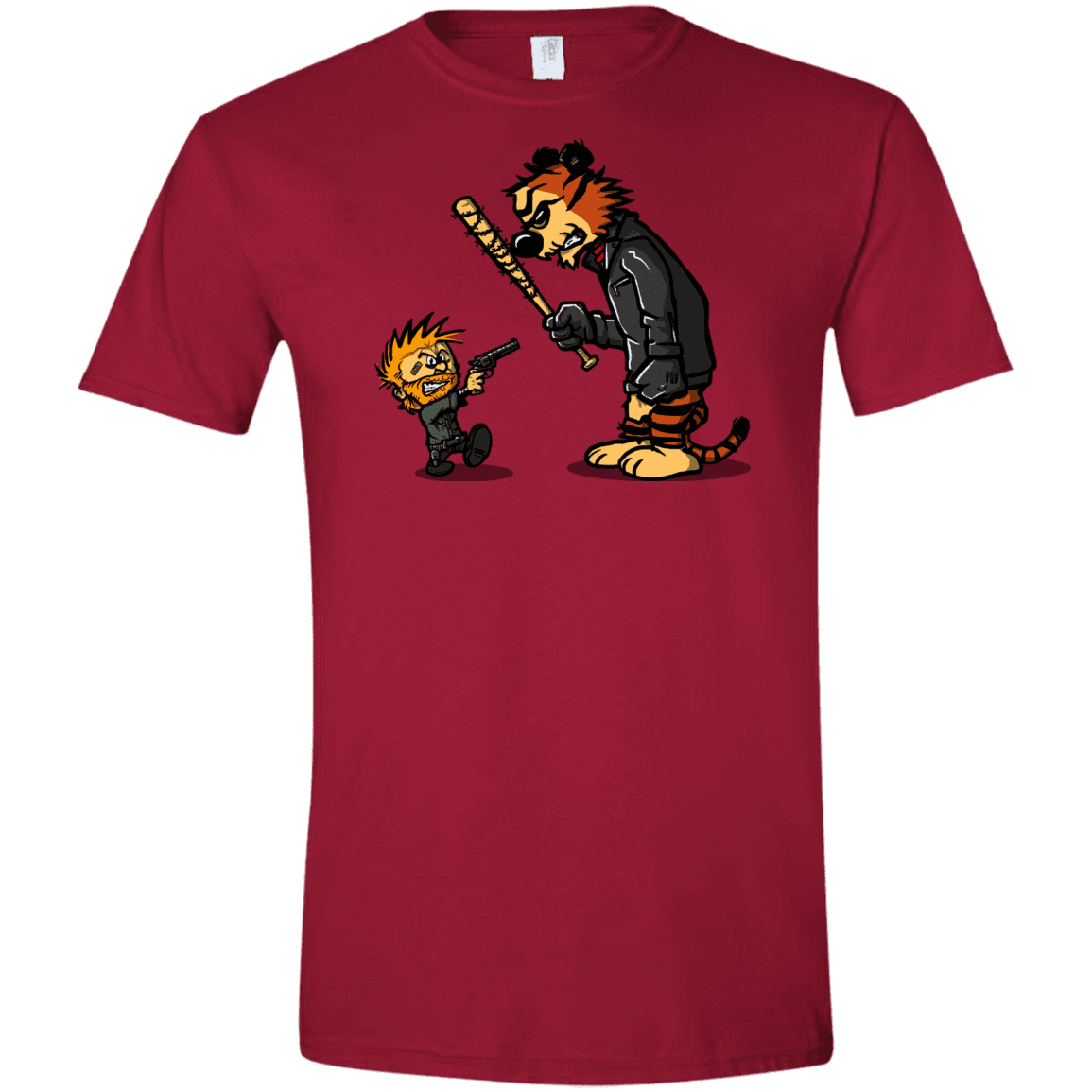 T-Shirts Cardinal Red / S RiseUp Men's Semi-Fitted Softstyle