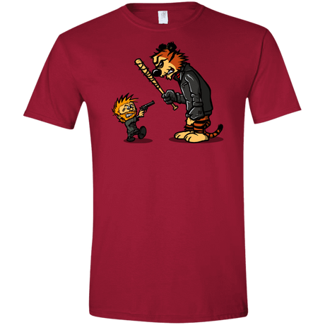 T-Shirts Cardinal Red / S RiseUp Men's Semi-Fitted Softstyle