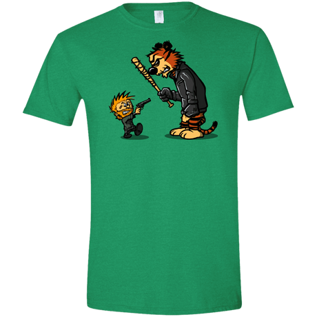 T-Shirts Heather Irish Green / S RiseUp Men's Semi-Fitted Softstyle