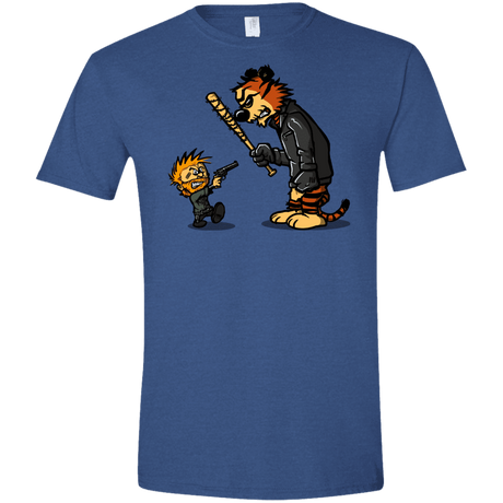 T-Shirts Heather Royal / X-Small RiseUp Men's Semi-Fitted Softstyle