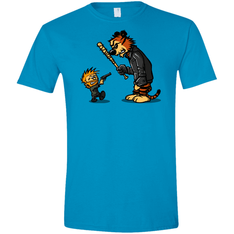 T-Shirts Sapphire / S RiseUp Men's Semi-Fitted Softstyle