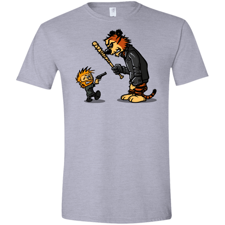 T-Shirts Sport Grey / X-Small RiseUp Men's Semi-Fitted Softstyle