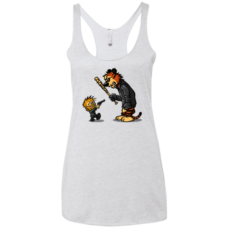 T-Shirts Heather White / X-Small RiseUp Women's Triblend Racerback Tank
