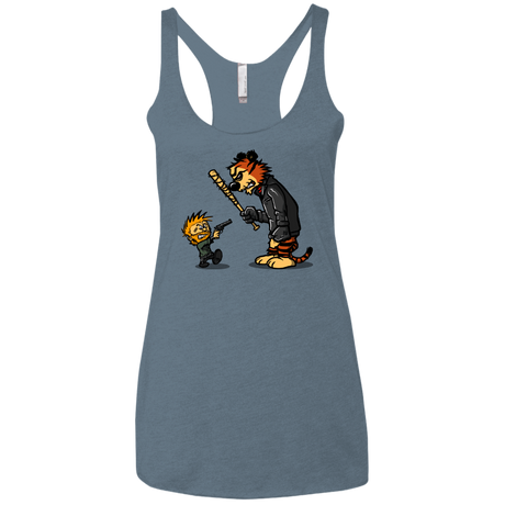 T-Shirts Indigo / X-Small RiseUp Women's Triblend Racerback Tank