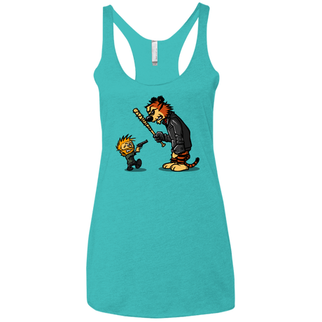 T-Shirts Tahiti Blue / X-Small RiseUp Women's Triblend Racerback Tank