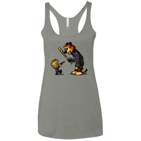 T-Shirts Venetian Grey / X-Small RiseUp Women's Triblend Racerback Tank