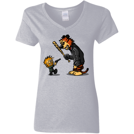 T-Shirts Sport Grey / S RiseUp Women's V-Neck T-Shirt