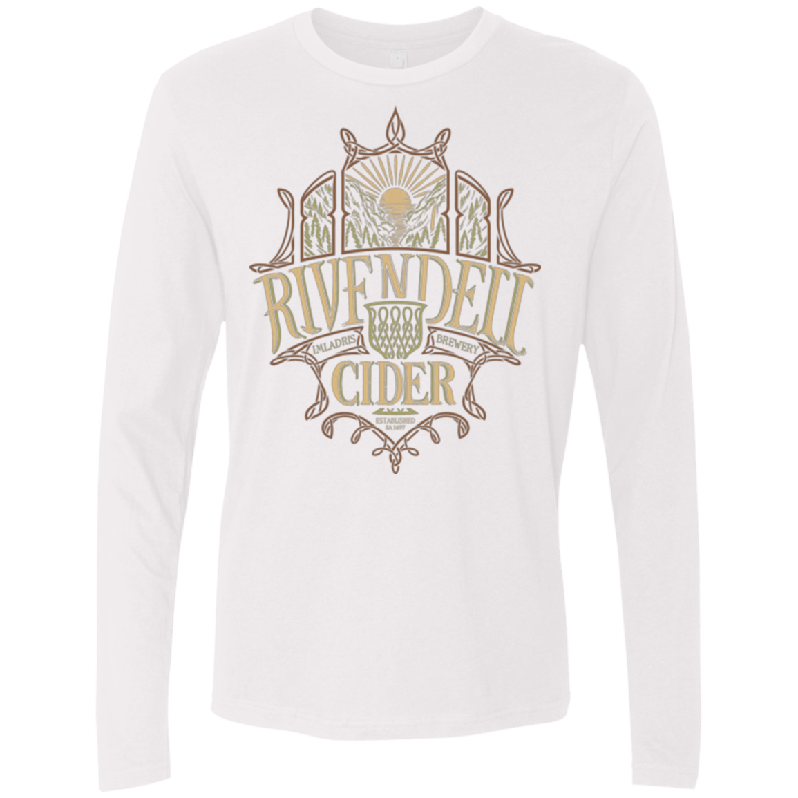 T-Shirts White / Small Rivendell Cider Men's Premium Long Sleeve