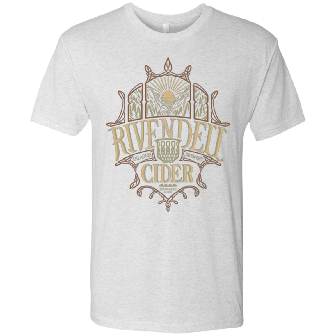 T-Shirts Heather White / Small Rivendell Cider Men's Triblend T-Shirt