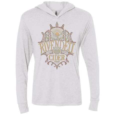 T-Shirts Heather White / X-Small Rivendell Cider Triblend Long Sleeve Hoodie Tee