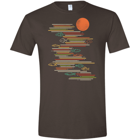 T-Shirts Dark Chocolate / S Rivers Life Men's Semi-Fitted Softstyle