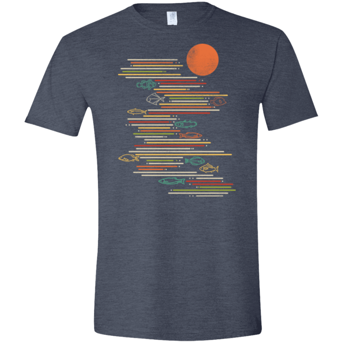 T-Shirts Heather Navy / S Rivers Life Men's Semi-Fitted Softstyle