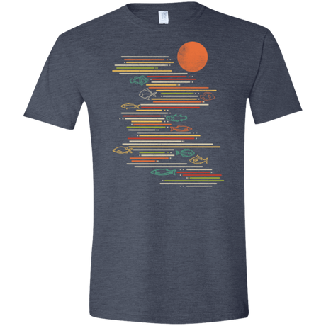 T-Shirts Heather Navy / S Rivers Life Men's Semi-Fitted Softstyle