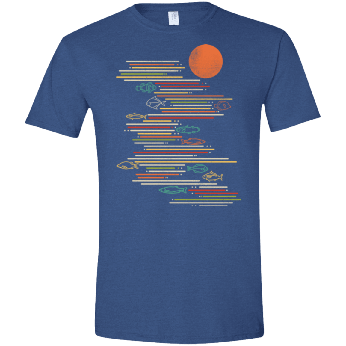 T-Shirts Heather Royal / X-Small Rivers Life Men's Semi-Fitted Softstyle