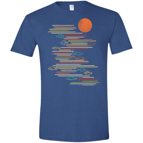 T-Shirts Heather Royal / X-Small Rivers Life Men's Semi-Fitted Softstyle