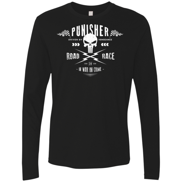 T-Shirts Black / S Road Race Men's Premium Long Sleeve