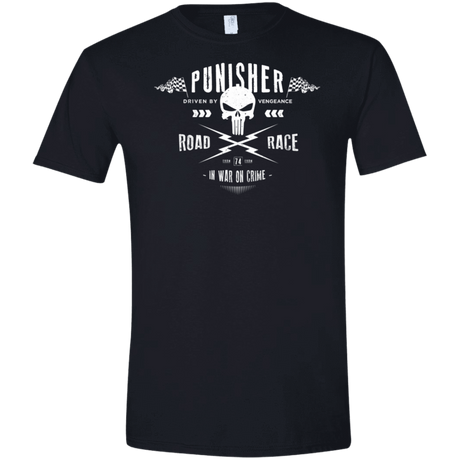 T-Shirts Black / X-Small Road Race Men's Semi-Fitted Softstyle