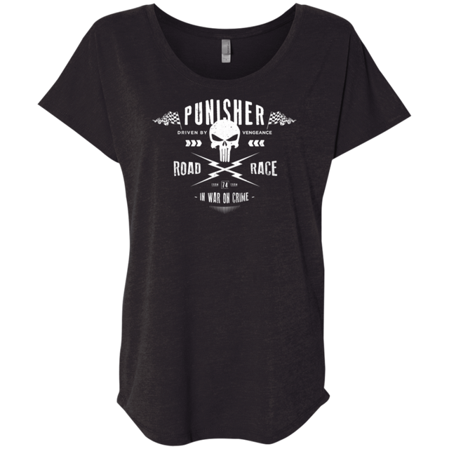 T-Shirts Vintage Black / X-Small Road Race Triblend Dolman Sleeve