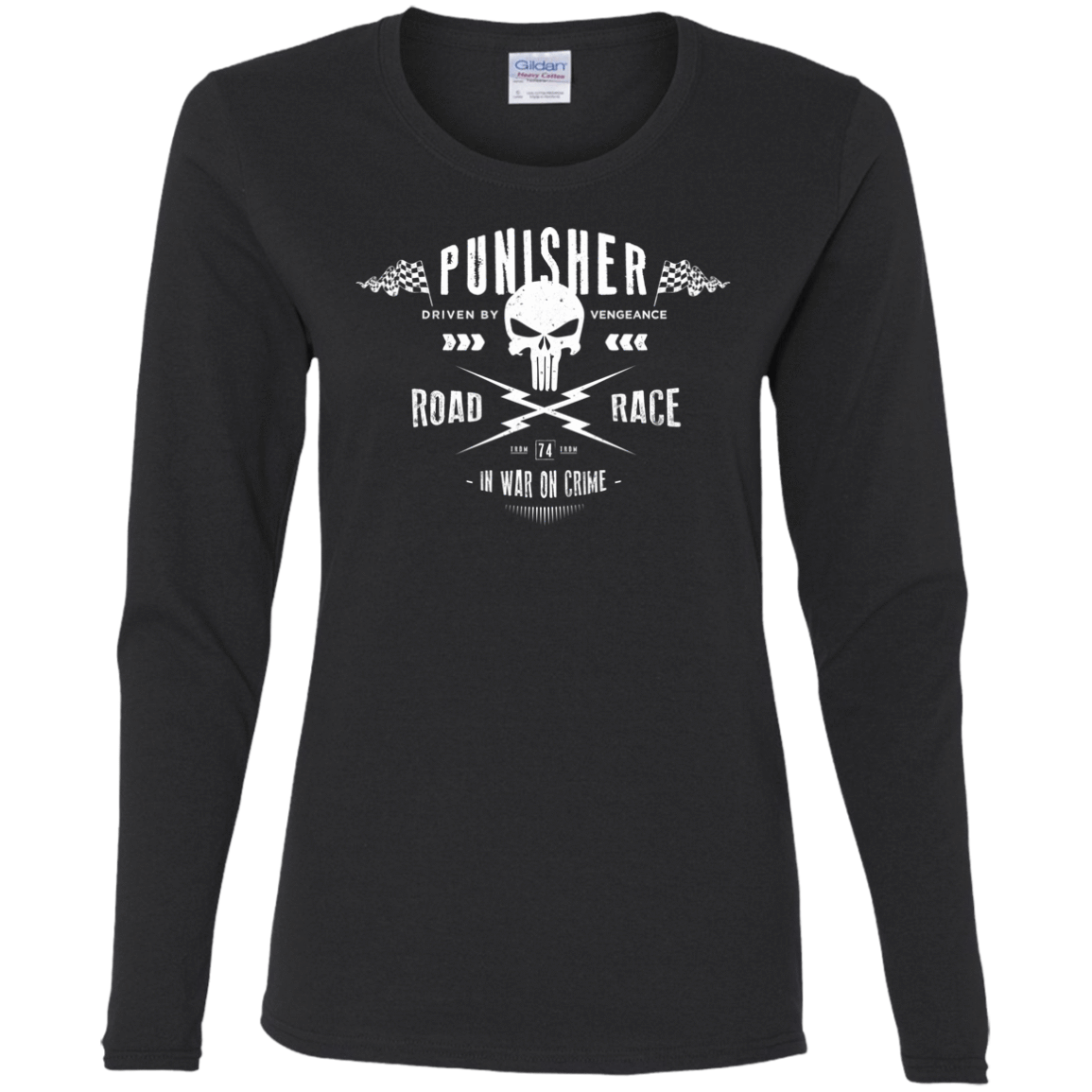 T-Shirts Black / S Road Race Women's Long Sleeve T-Shirt