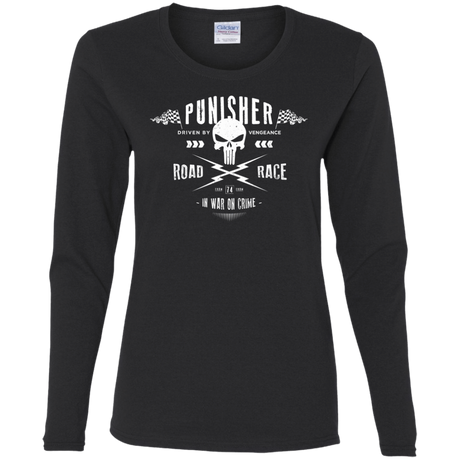 T-Shirts Black / S Road Race Women's Long Sleeve T-Shirt