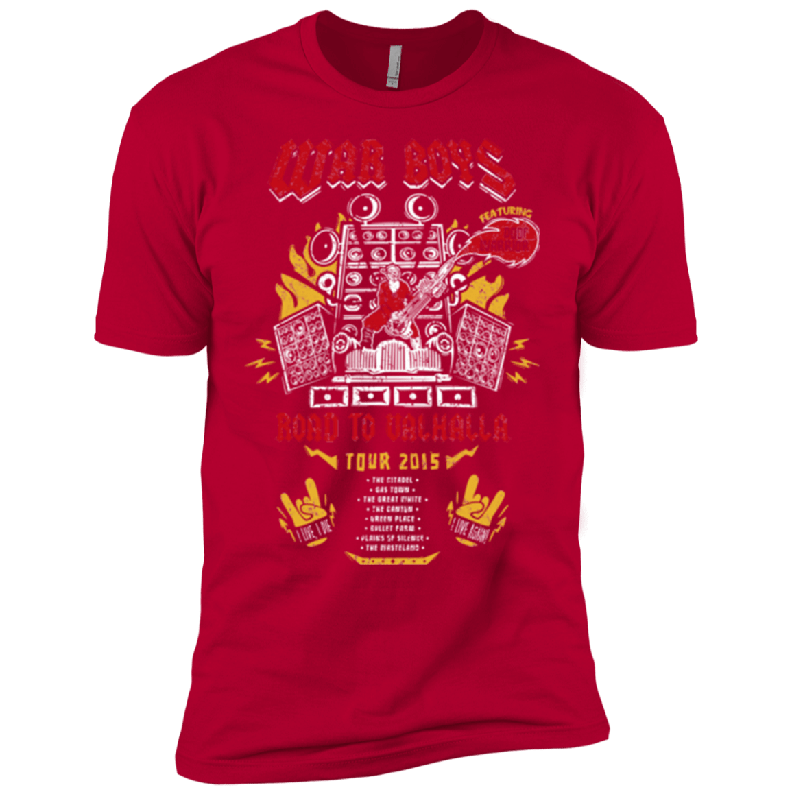 T-Shirts Red / YXS Road to Valhalla Tour Boys Premium T-Shirt