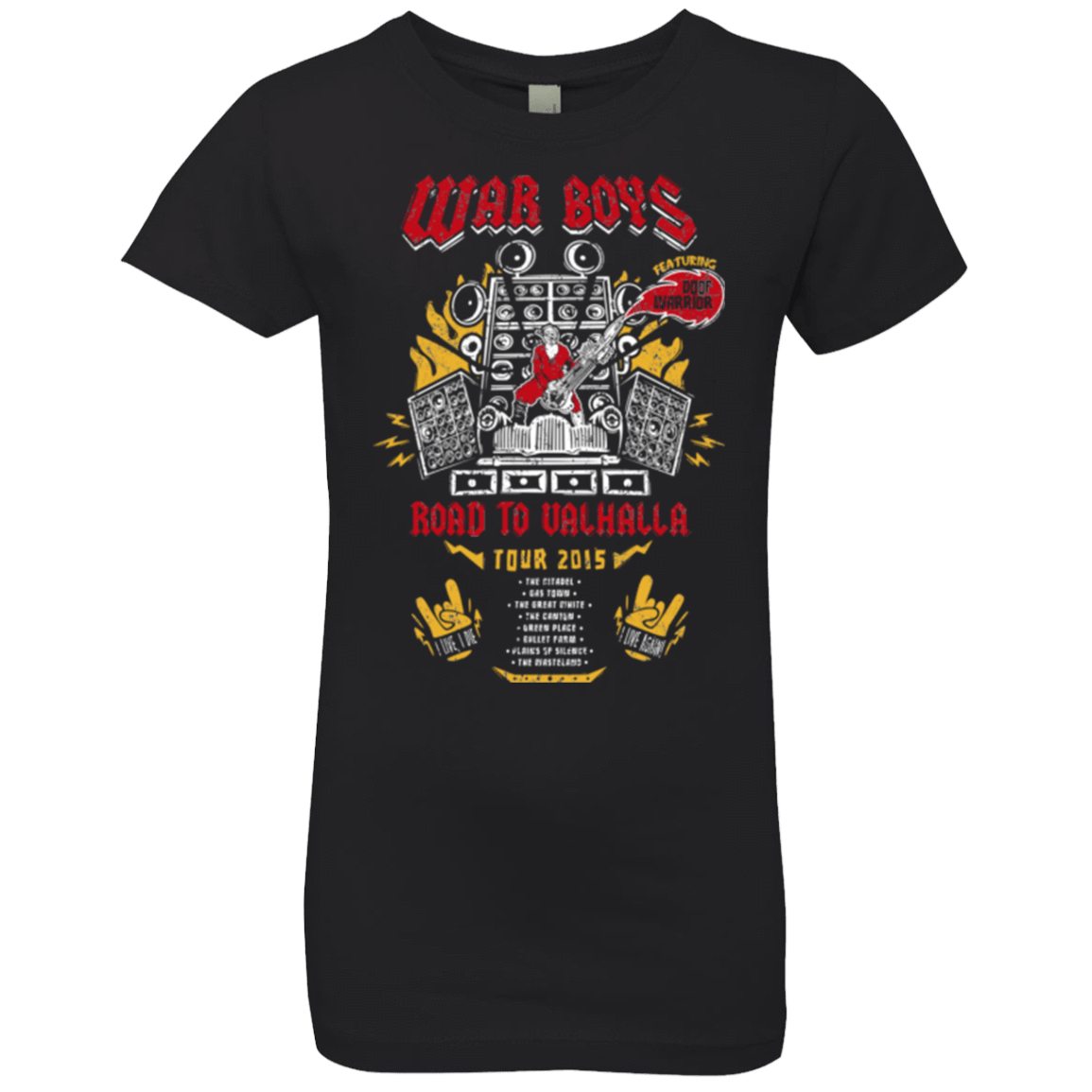 T-Shirts Black / YXS Road to Valhalla Tour Girls Premium T-Shirt