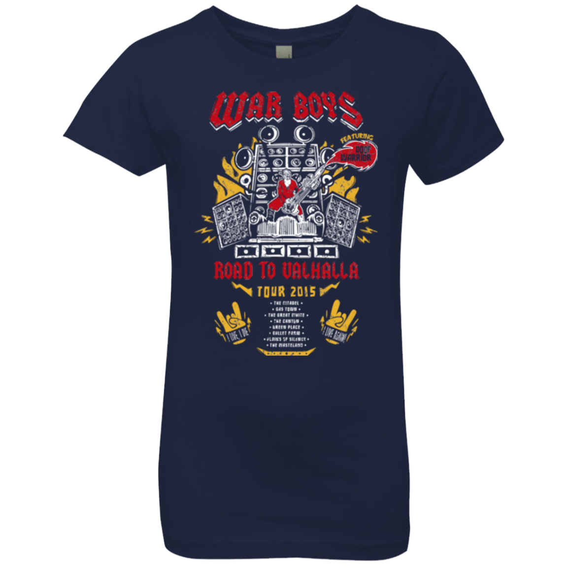 T-Shirts Midnight Navy / YXS Road to Valhalla Tour Girls Premium T-Shirt