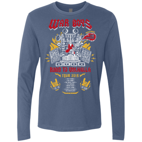 T-Shirts Indigo / Small Road to Valhalla Tour Men's Premium Long Sleeve