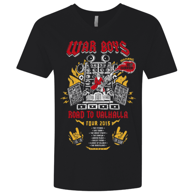 T-Shirts Black / X-Small Road to Valhalla Tour Men's Premium V-Neck