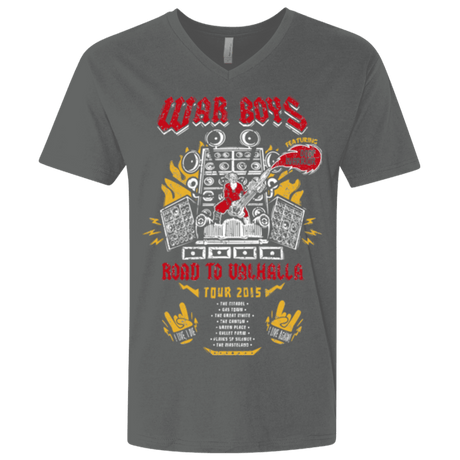T-Shirts Heavy Metal / X-Small Road to Valhalla Tour Men's Premium V-Neck