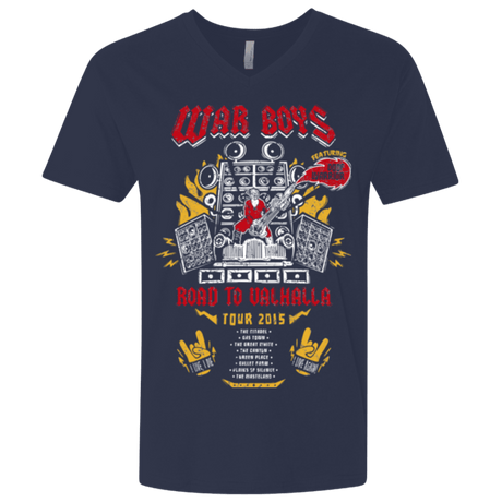 T-Shirts Midnight Navy / X-Small Road to Valhalla Tour Men's Premium V-Neck
