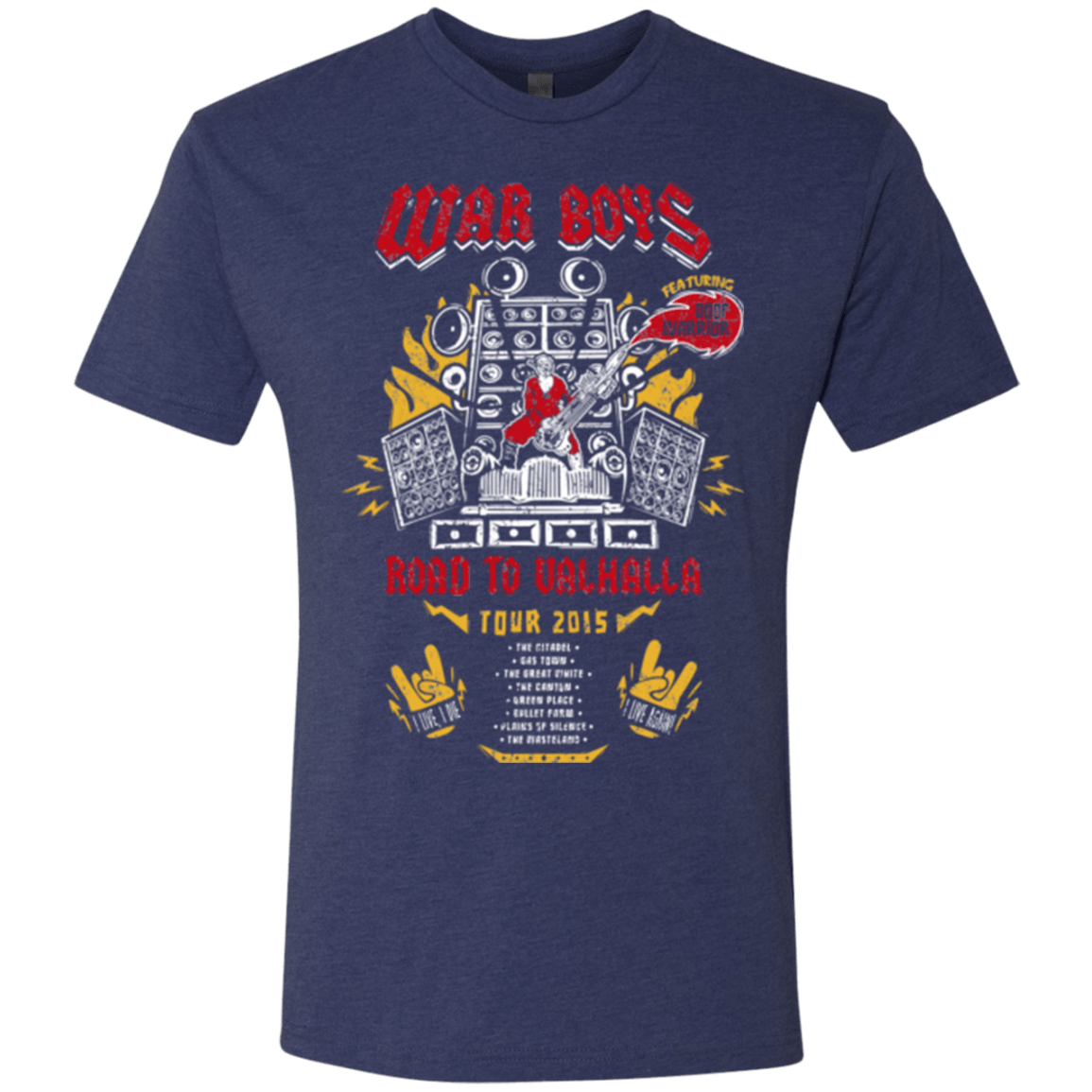T-Shirts Vintage Navy / Small Road to Valhalla Tour Men's Triblend T-Shirt