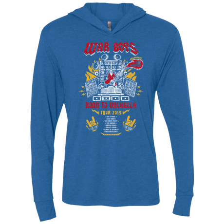 T-Shirts Vintage Royal / X-Small Road to Valhalla Tour Triblend Long Sleeve Hoodie Tee