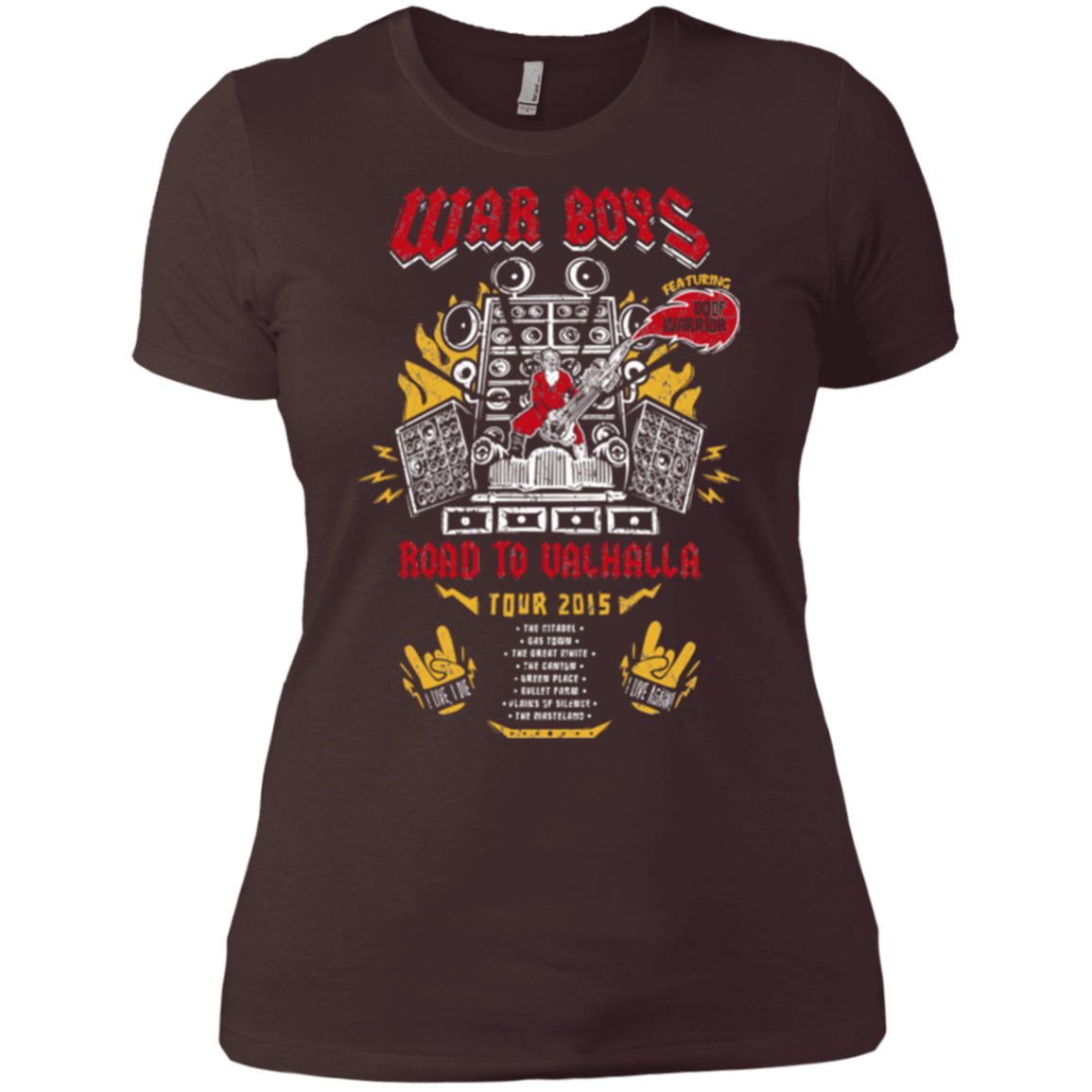 T-Shirts Dark Chocolate / X-Small Road to Valhalla Tour Women's Premium T-Shirt
